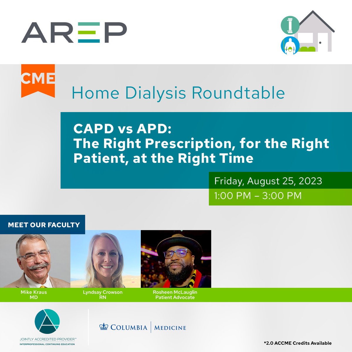 RenalProgram's tweet image. Did you miss our recent roundtable webinar? Now you can watch the on-demand replay and listen as Dr. Michael Kraus, Lyndsay Crowson, and Rosheen McLaughlin examined the use of Continuous Ambulatory Peritoneal Dialysis (CAPD). Watch now: bit.ly/AREP_Aug25_Rep…
#CKD #Dialysis