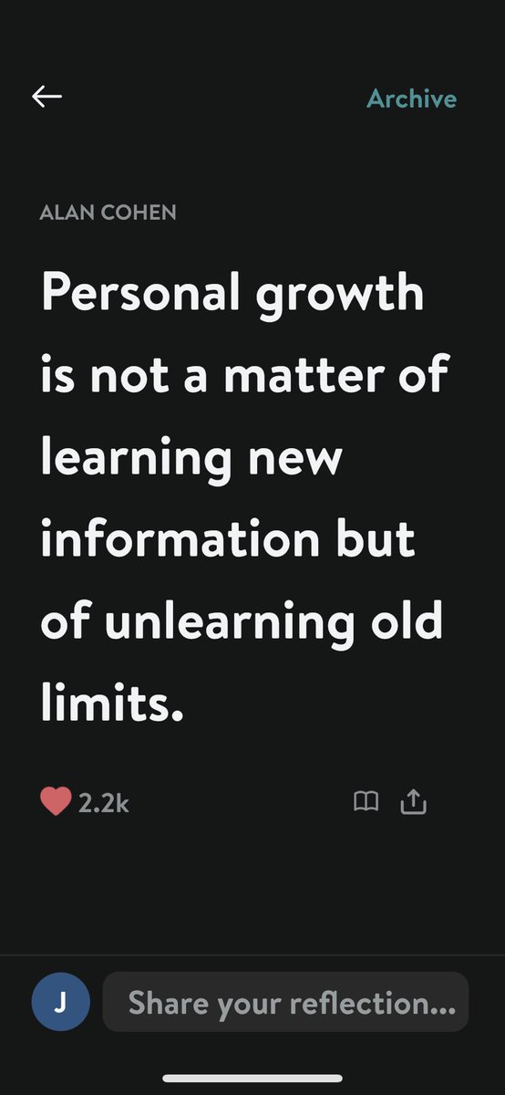 Great reminder from one of my favorite apps <a href="/InsightTimer/">Insight Timer</a> today! 🤗