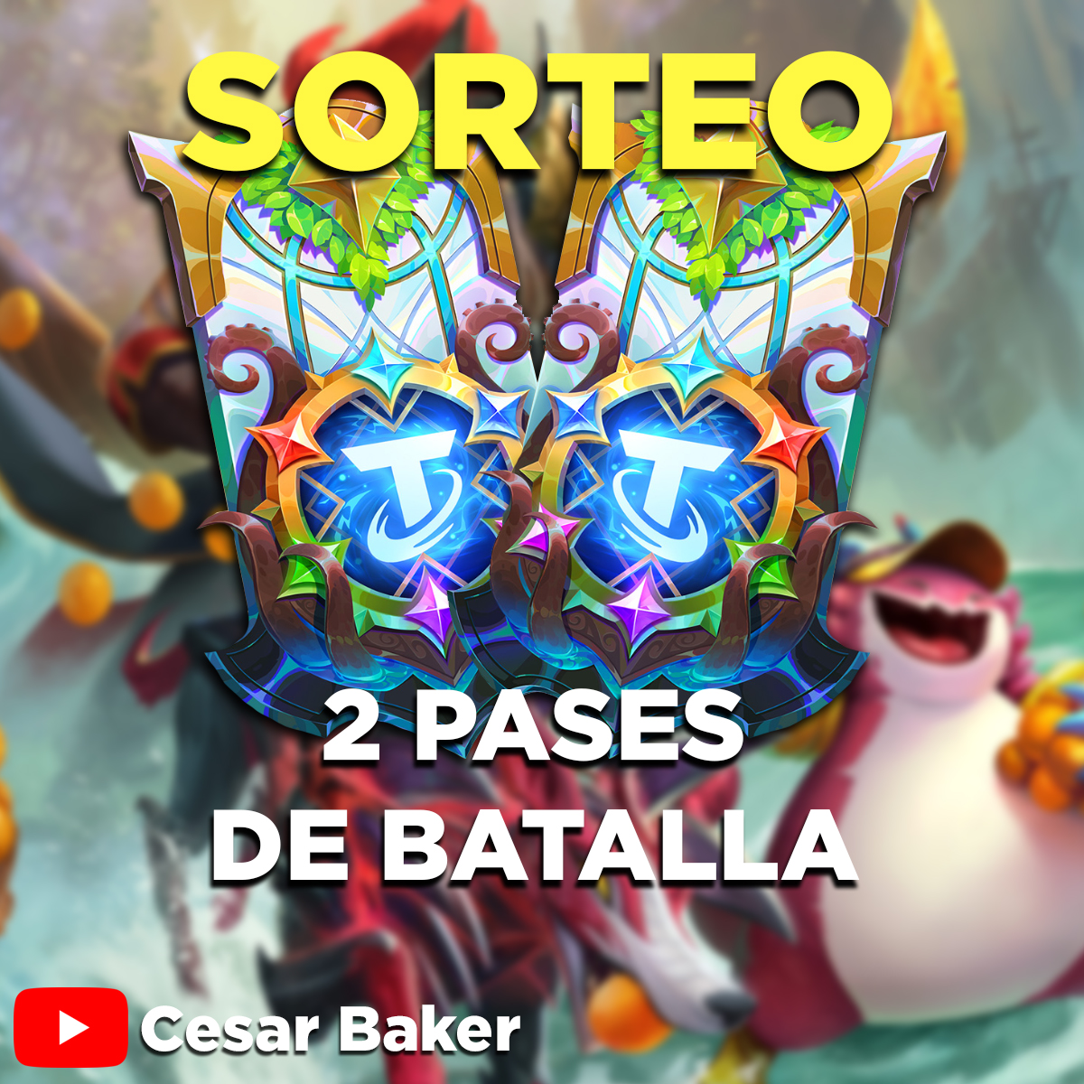 🔥 SORTEO 2 PASES DE BATALLA 🔥

✅2 Ganadores.
✅Pase de batalla SET 9.5
✅Participan TODOS LOS SERVIDORES.

Sigue los pasos para participar 👇

🔸Seguirme: <a href="/_cesarbaker/">CHV Baker 🍞</a>
🔸Fav + RT a este Tweet
🔸Comenta tu servidor.

⭕SORTEO TERMINA 21/09/2023