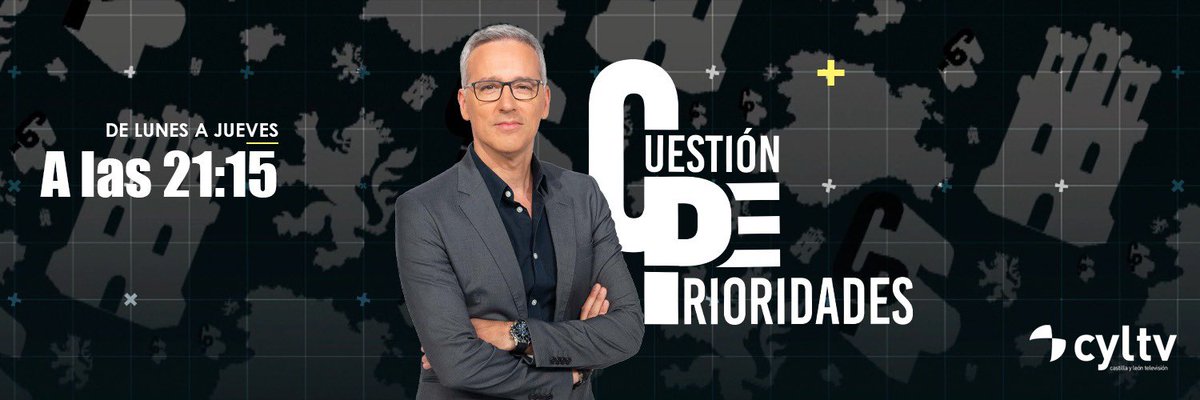 Vuelve #CuestiónDePrioridades con toda la actualidad política, el mejor análisis... y muchas novedades 🕤 De lunes a jueves a las 21:15h en La 7 de <a href="/cyltv/">CyLTV</a> 📲 Síguenos en Twitter: <a href="/CDPrioridades/">Cuestión de prioridades</a>