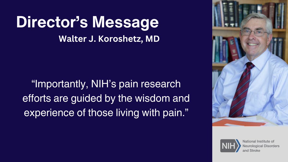 #PainAwarenessmonth is an opportunity to reflect on the needs of people with chronic pain and the research that we hope will better prevent and treat it. Read the latest message from @NINDSdirector on the importance of pain research. ow.ly/7UpF50PLa5p #NIHPainProgress