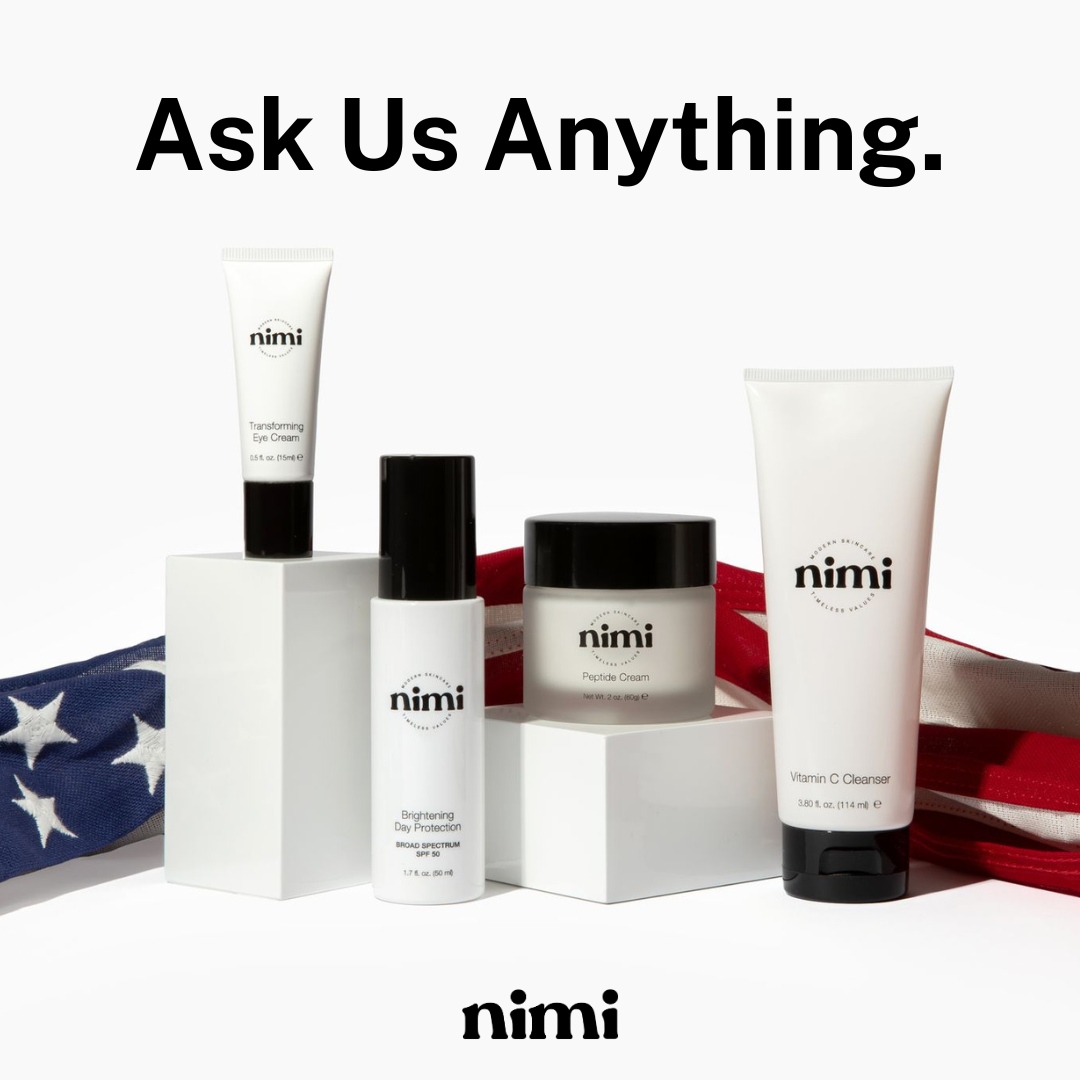 Got a Q for Team Nimi? Drop it in the comments and we'll respond! 🩷 

#nimiskincare #femininepower #skincareroutines #femininewisdom #faithinspired #antiagingskincare #nontoxicbeauty #cleanbeautyproducts #naturalbeautycare #conservativebeauty