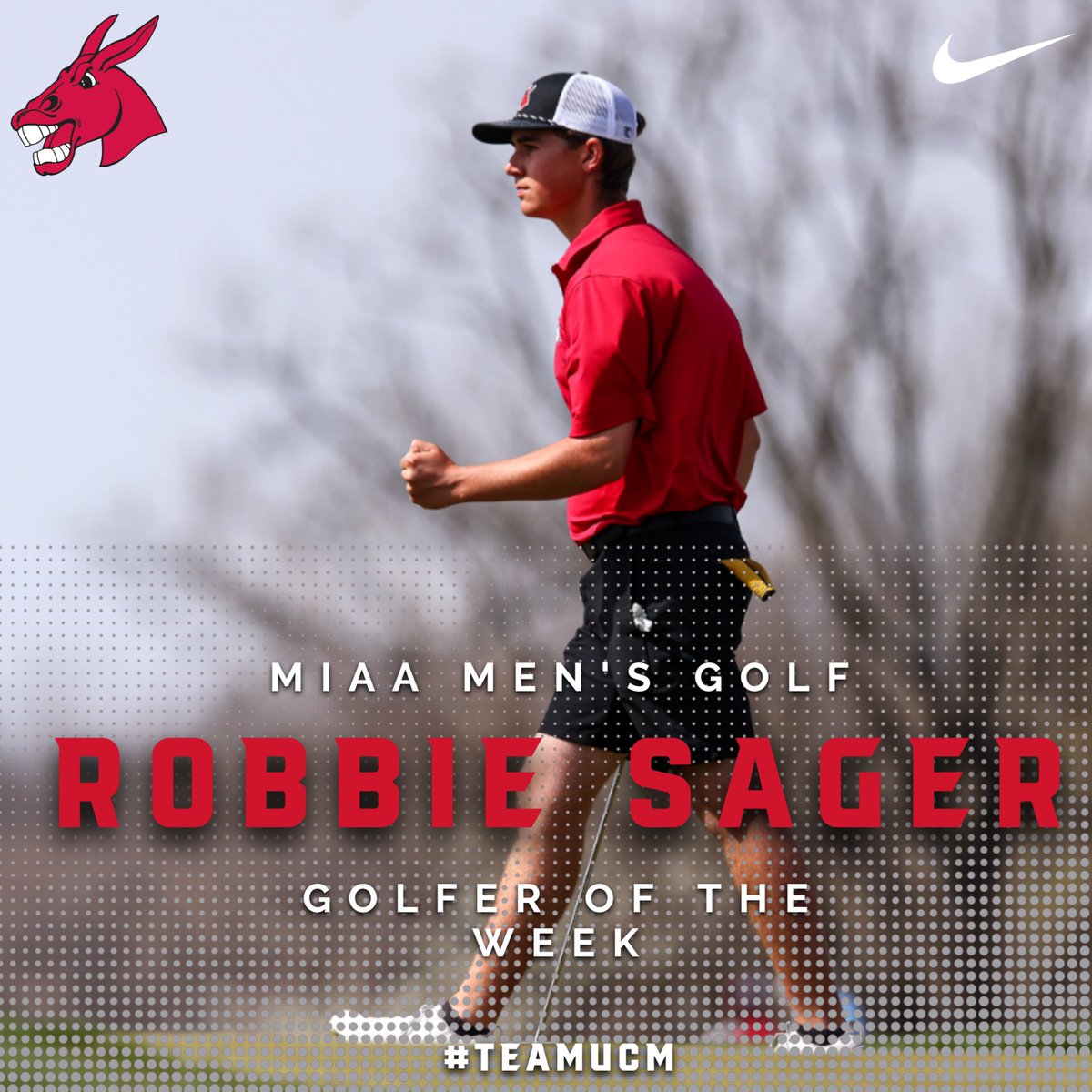 After defeating all MIAA golfers in taking home the individual championship at the Lincoln Invitational, University of Central Missouri Mules Golf's Robbie Sager has been voted this week's MIAA Men's Golfer of the Week!

📝| bit.ly/3RlqWeW

#teamUCM