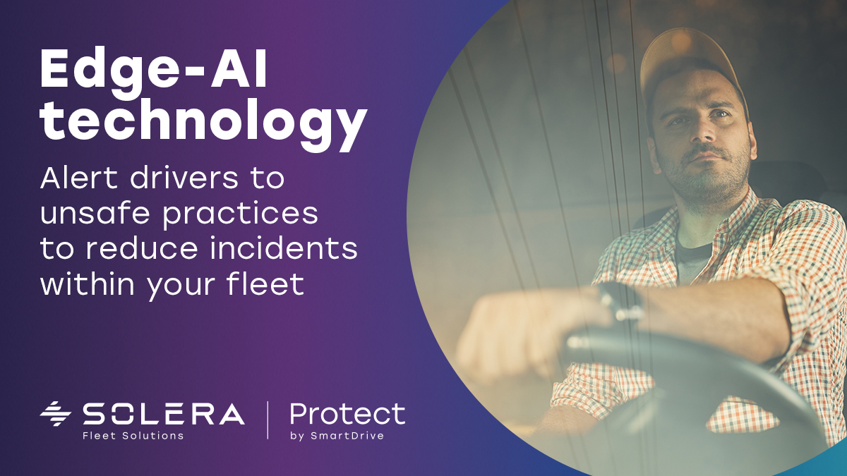 Don't let another collision happen within your fleet.

Solera Protect by SmartDrive is our video safety platform built to reduce collisions and maximise driver safety.

Find out how: bit.ly/3DpNxza

#ReduceCollisions #DriverSafety #SoleraProtect