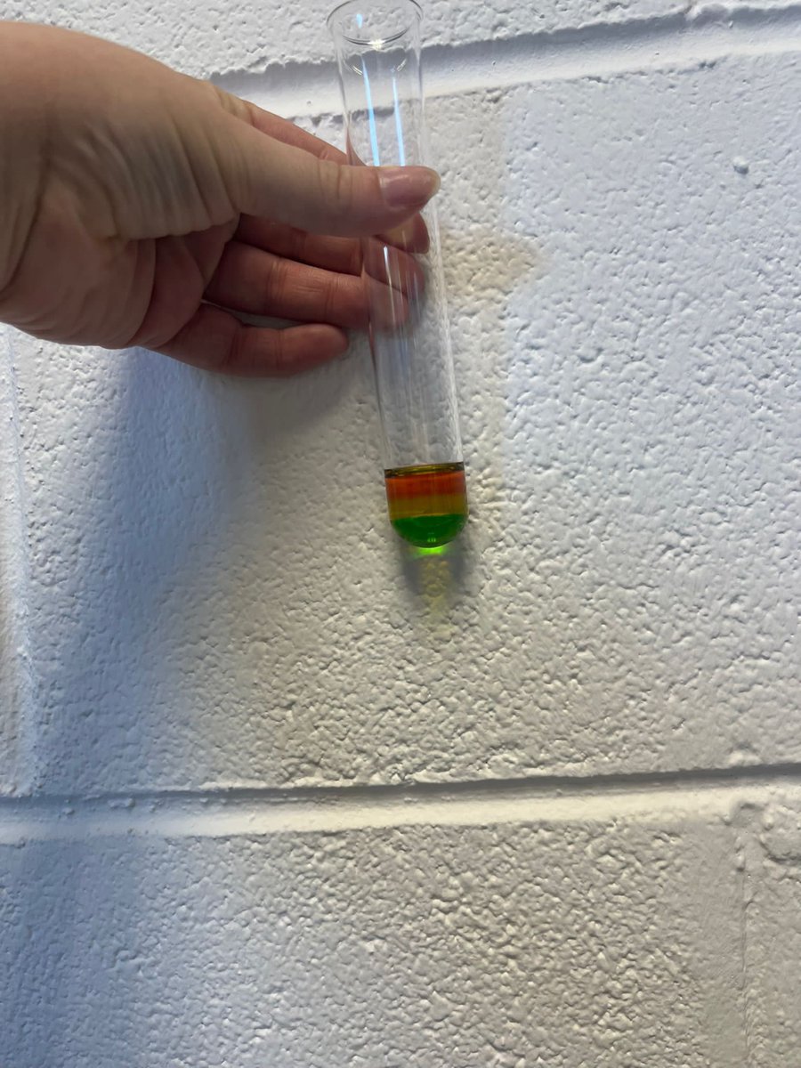 HollyLodgeLiver's tweet photo. 7TL practicing using pipettes with liquids of different densities.
They have made some brilliant traffic lights π¦
#hollylodgelife #expecttoachieve #Y7science https://t.co/fvumEOEDFx