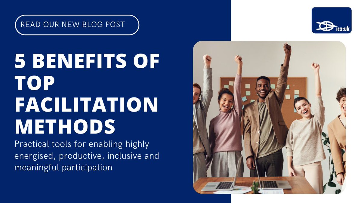 ica_uk's tweet image. #FACWEEK 📣 Read our new blog to learn how ICA's Group Facilitation Methods can benefit you! PLUS grab 10% off our September Group Facilitation Methods courses online and in London using code FACWEEK10. READ NOW: ica-uk.org.uk/5-benefits-of-…