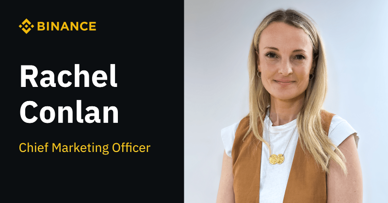 binance's tweet photo. We’re proud to announce Rachel Conlan as #Binance's new Chief Marketing Officer.

Rachel provides a wealth of experience, and alongside our other recent leadership additions, she’ll play a key role in our mission to introduce more people to crypto globally.

Find out more here 👇