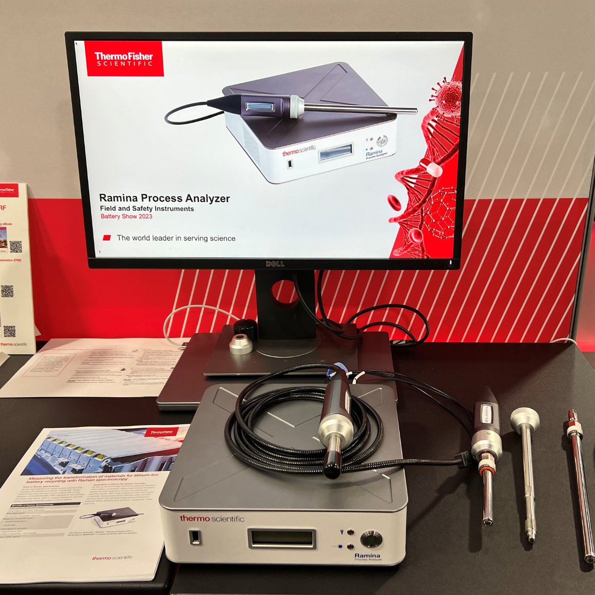 @thebatteryshow  Day 2: don't miss the Ramina Process Analyzer at the @thermofisher booth! Brian Marquardt Ph.D. and Scott Van Vuren are onsite ready to show how Raman offers process optimization in seconds for battery manufacturing and recycling.

#raman #batterymanufacturing