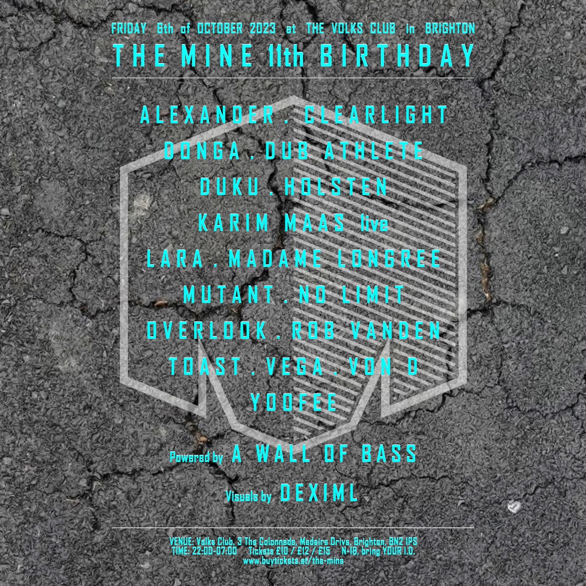 Yes selector! Me and Rob are back in Brighton for <a href="/TheMineUK/">The Mine</a> 11th birthday in October. NOT TO BE MISSED buytickets.at/the-mine/980974