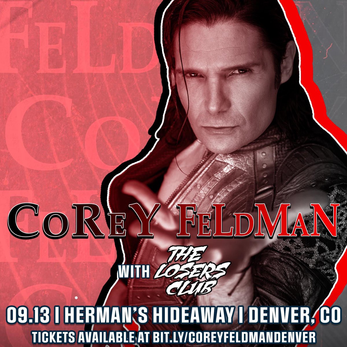 Corey Feldman at Herman’s tonight. Head to hermanshideaway.com for tickets.