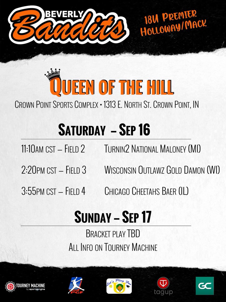 Come watch us compete this weekend in Queen of the Hill! First tournament of the fall season! 🧡🖤