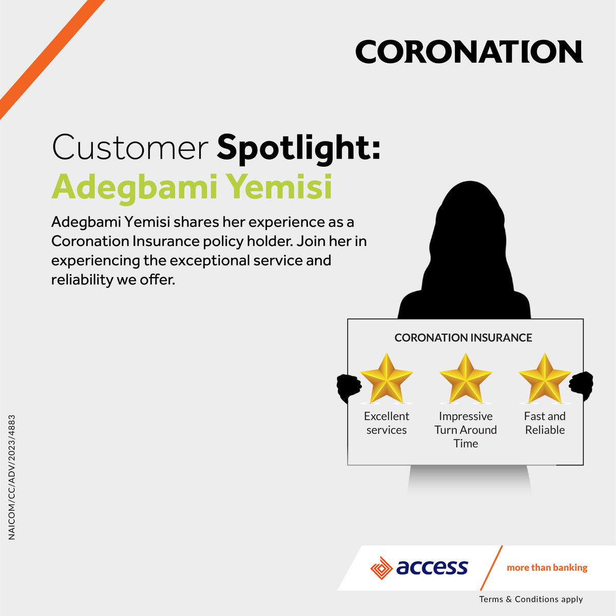 access_more's tweet photo. Experience our excellent services for yourself and be part of the Coronation success story.
Visit https://t.co/A6u3shPoJJ to get started.
#AccessCoronation
#InsuranceforEverything https://t.co/wCU7h2EXVl