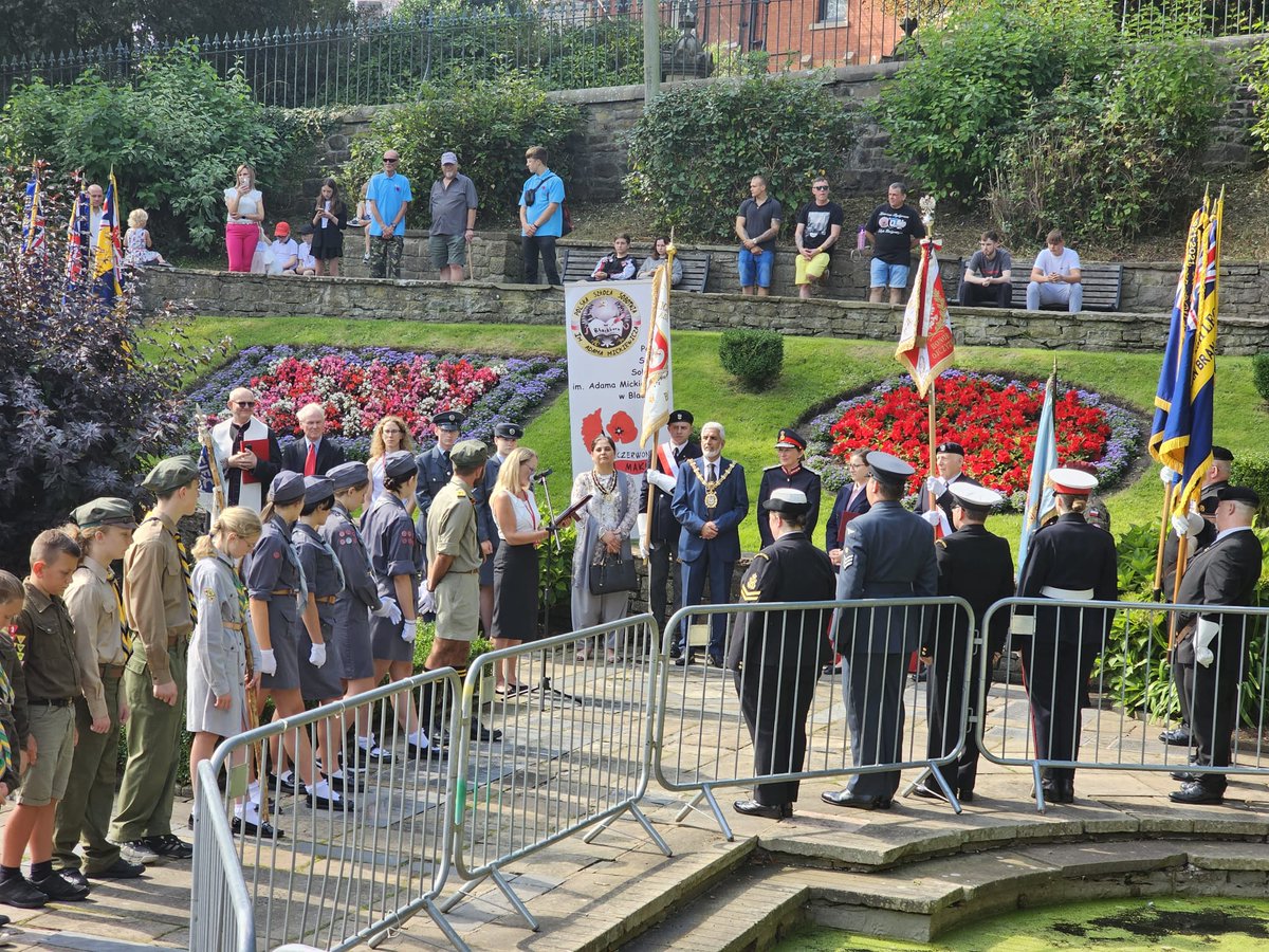 On Saturday Council leader Phil Riley, Deputy Chief Executive, Martin Kelly and the Blackburn with Darwen Mayor attended a ceremony to unveil a plaque at the memorial garden in Corporation Park.