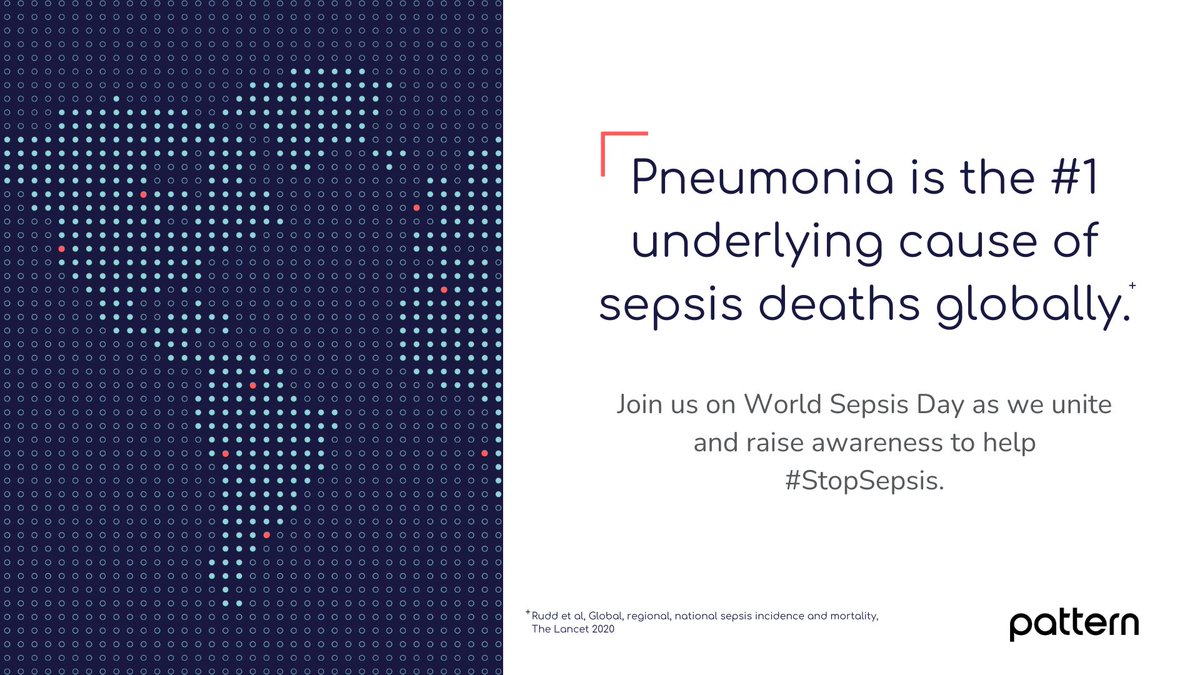 Pattern Bioscience (@patternbio) on Twitter photo This #WorldSepsisDay, we're on a mission: expedite #Pneumonia diagnosis, the most lethal infection leading to #Sepsis.
With state-of-the-art technologies, we're working to equip providers with timely diagnostic data to administer the right treatment before sepsis takes hold. This #WorldSepsisDay, we're on a mission: expedite #Pneumonia diagnosis, the most lethal infection leading to #Sepsis.
With state-of-the-art technologies, we're working to equip providers with timely diagnostic data to administer the right treatment before sepsis takes hold.