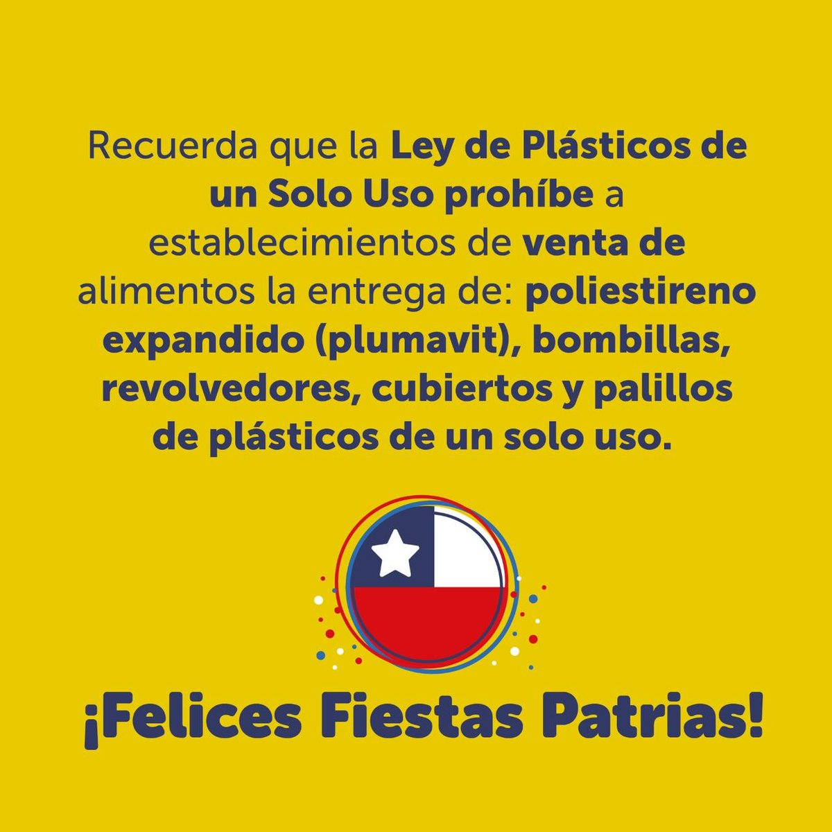 ¡Tiki tiki tí! 🇨🇱 Este 18 celebremos sin contaminar 😃

Durante las Fiestas Patrias la generación de residuos aumenta significativamente. 👇🏽

Por eso te invitamos a conocer y aplicar algunos consejos para disfrutar de un "18 Circular" ♻️ amigable con nuestro medioambiente.