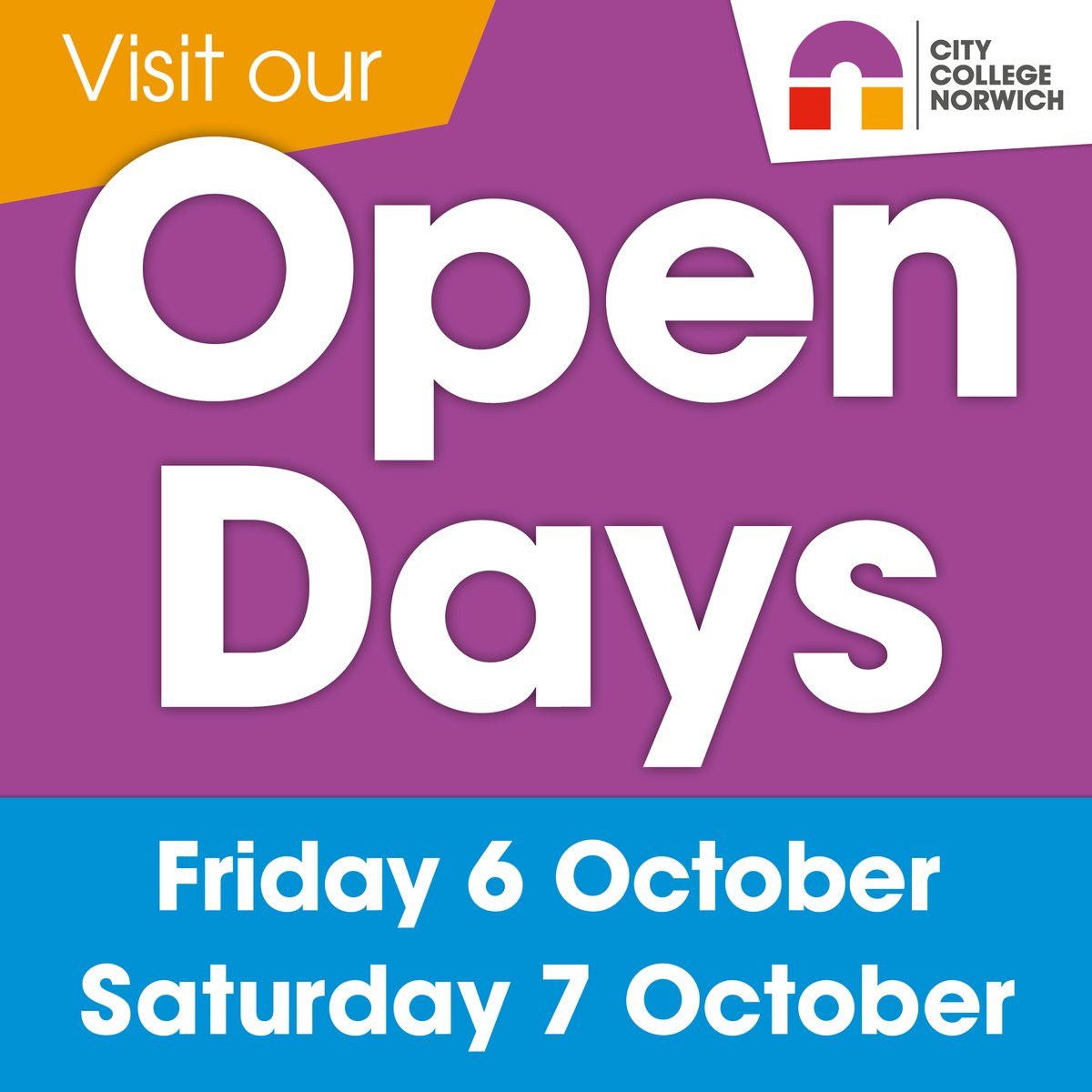 Save the date! 🗓️ Our next Open Events are coming soon - on Friday 6 October from 5pm - 7:30pm and Saturday 7 October from 10am - 1pm! 🌟

Find out more: ow.ly/8fvx50PL69p