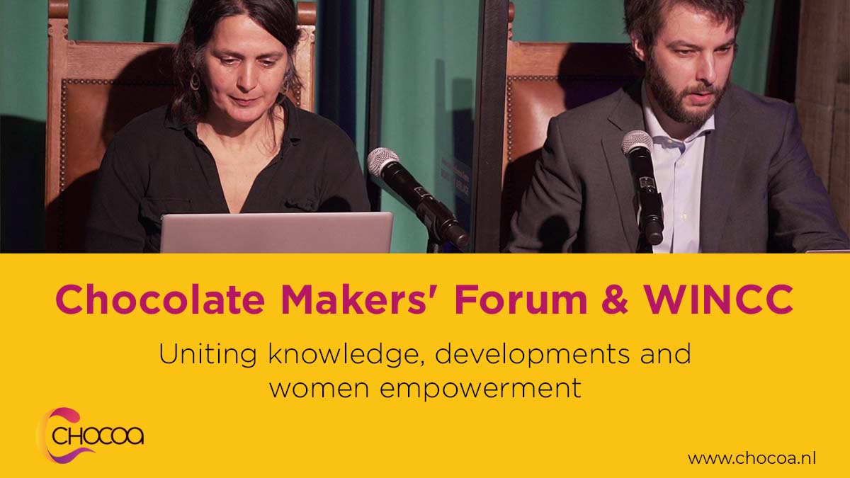 The two online WINCC (Women in Cocoa and Chocolate) sessions are planned on 13 September and 11 October, both 16.30-18.00 (CEST), after sessions of the Chocolate Makers' Forum that are planned 14.30- 16.30 (CEST). 📅

#chocolate #cocoa #cacao #event #amsterdam #networking #wincc