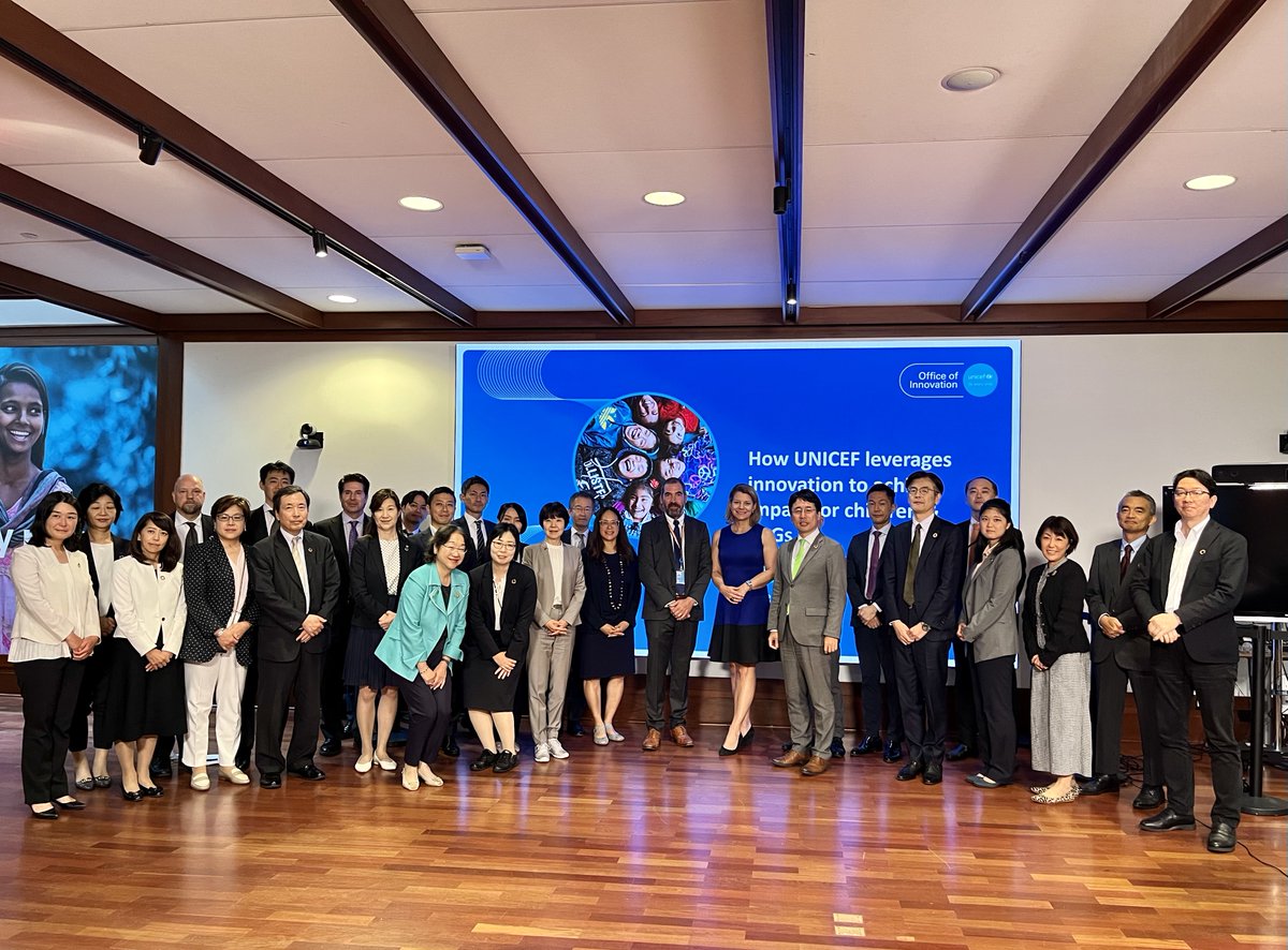 Thank you <a href="/keidanren/">経団連</a> for visiting us at <a href="/UNICEF/">UNICEF</a> House.
It was a pleasure to host the delegation, and to have inspiring discussions on how Japanese companies’ digital and non-digital technologies could be applied in a partnership, and accelerate the implementation of the #SDGs.