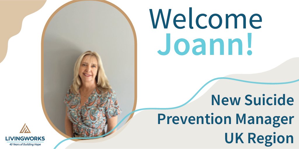 Welcome Joann Hitchen as the newest Suicide Prevention Manager for the UK region. With years of experience working with children, young people, and families, her expertise will significantly impact supporting those in need. Welcome to the #LivingWorks team! #SuicidePrevetion