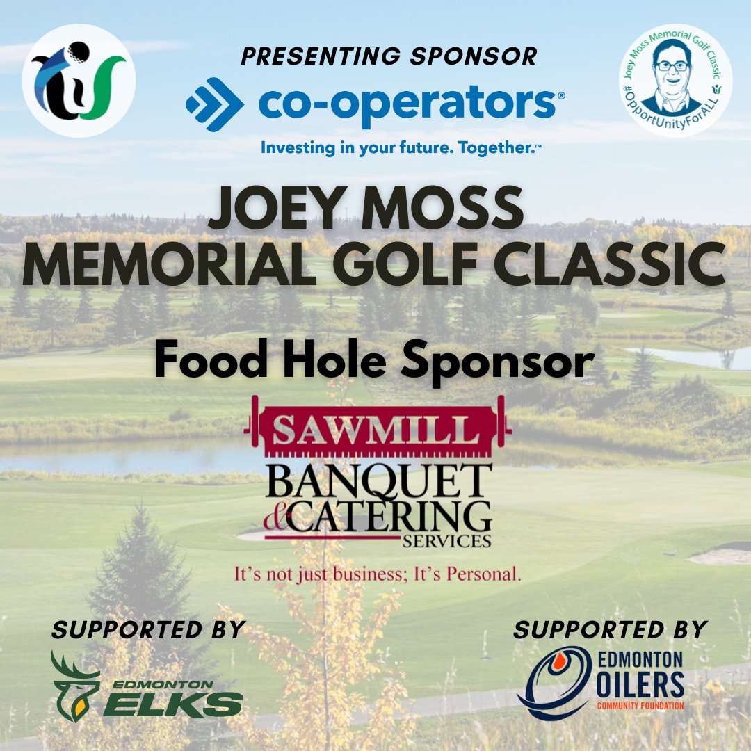 We're thrilled to have Sawmill Banquet &amp; Catering Services join us as a Food Sponsor at this year's Joey Moss Memorial Golf Classic! Get ready to enjoy some delicious eats while taking in a great game of golf! Register today! ow.ly/NsoT50PIZfn #joeymoss #winnifredstewart