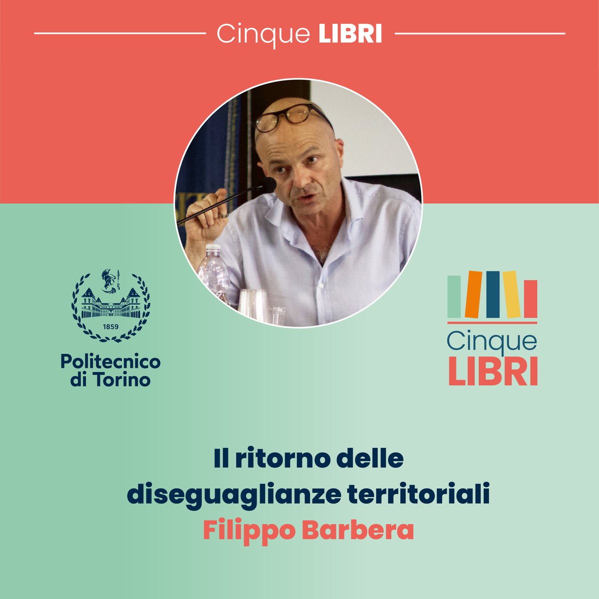#CinqueLibri

"Il ritorno delle diseguaglianze territoriali" 📚 Cinque libri scelti da <a href="/FilBarbera/">Filippo Barbera</a>, professore ordinario di sociologia economica e del lavoro presso <a href="/unito/">Università di Torino</a> 

📅21/09 - ore 18 (Online)

<a href="/bibliopolito/">Biblioteche Polito</a>