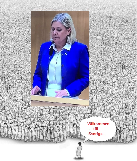 DABoooomB's tweet image. I dag stod denna jävla varelse och frågade sig hur vi kunde hamna här.....🤔och dessutom skyllde allt på Jimmie Åkesson. Magdalena Andersson, lite självinsikt skulle inte skada för i helvete.😝😂🤣