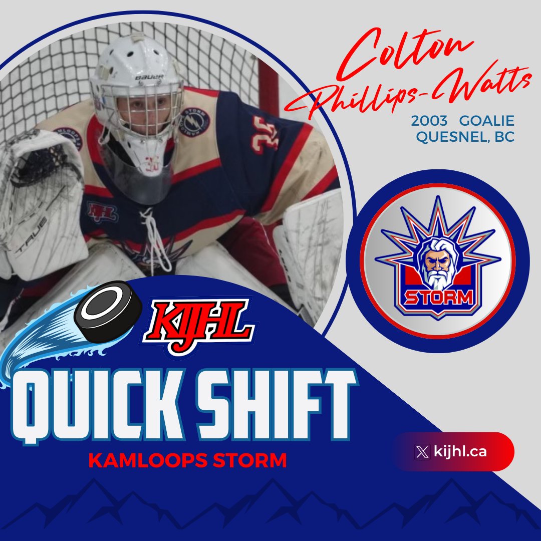 KIJHL's tweet photo. Next on Quick Shift is the @StormKamloops.
Read: https://t.co/X7RPIa9YXy

#KIJHL #QuickShift https://t.co/EHzJKY10wm