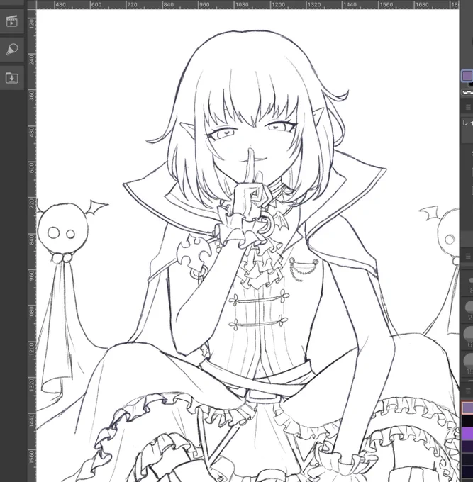 同時進行絵(他にもあと3枚ある) 