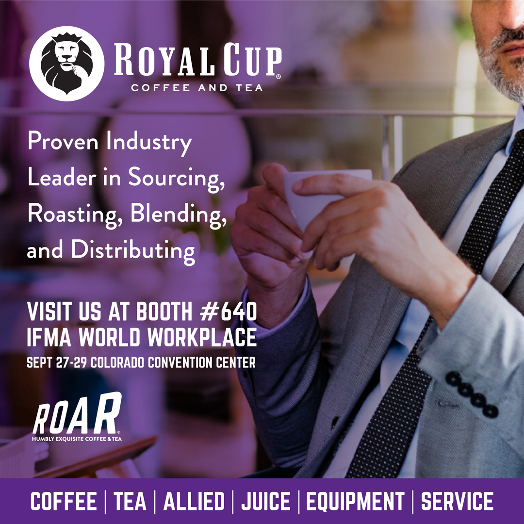 Come see us in a few weeks at the <a href="/IFMA/">IFMA</a> #WorldWorkplace!

 Schedule a meeting at the booth: mailchi.mp/royalcupcoffee…

#drinkroyalcup #royalcupcoffee