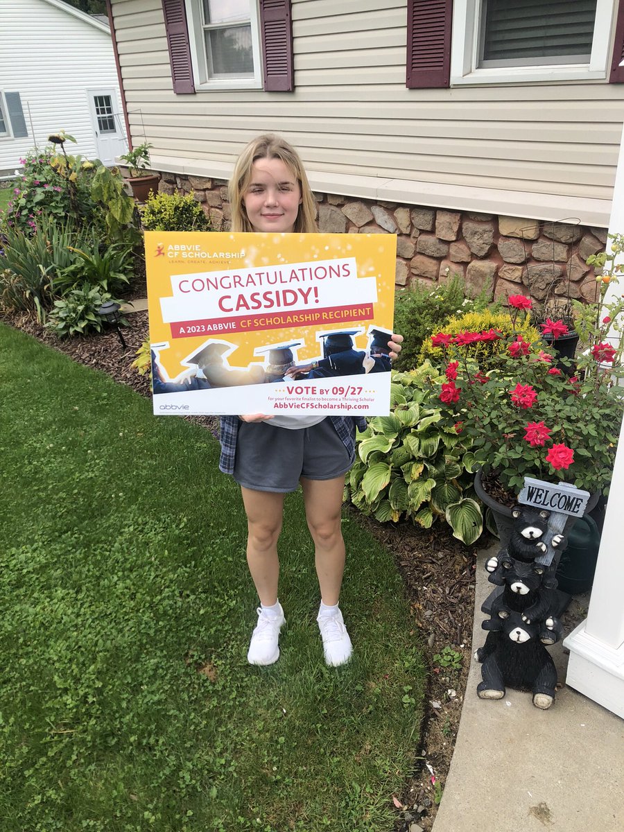 Hi friends &amp; family,  my daughter needs your help to win by voting for her this year as she’s in the running to win a $25,000 academic scholarship from Abbvie for Students fighting Cystic Fibrosis .🥳🥳 vote &amp; share🙏

 abbviecfscholarship.com/profiles/2023/…