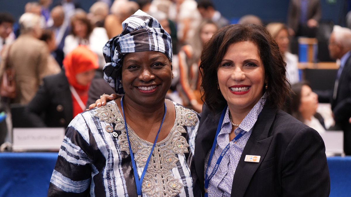 When women lead! @unfpa Executive Director @Atayeshe & @unfpa ASRO Regional Director @LailaBaker64 joined forces in #Beirut to launch the 6th Regional Review of the #ICPD in the #Arab region to advance the promise made 30 yrs ago, placing women&girls at the center of development