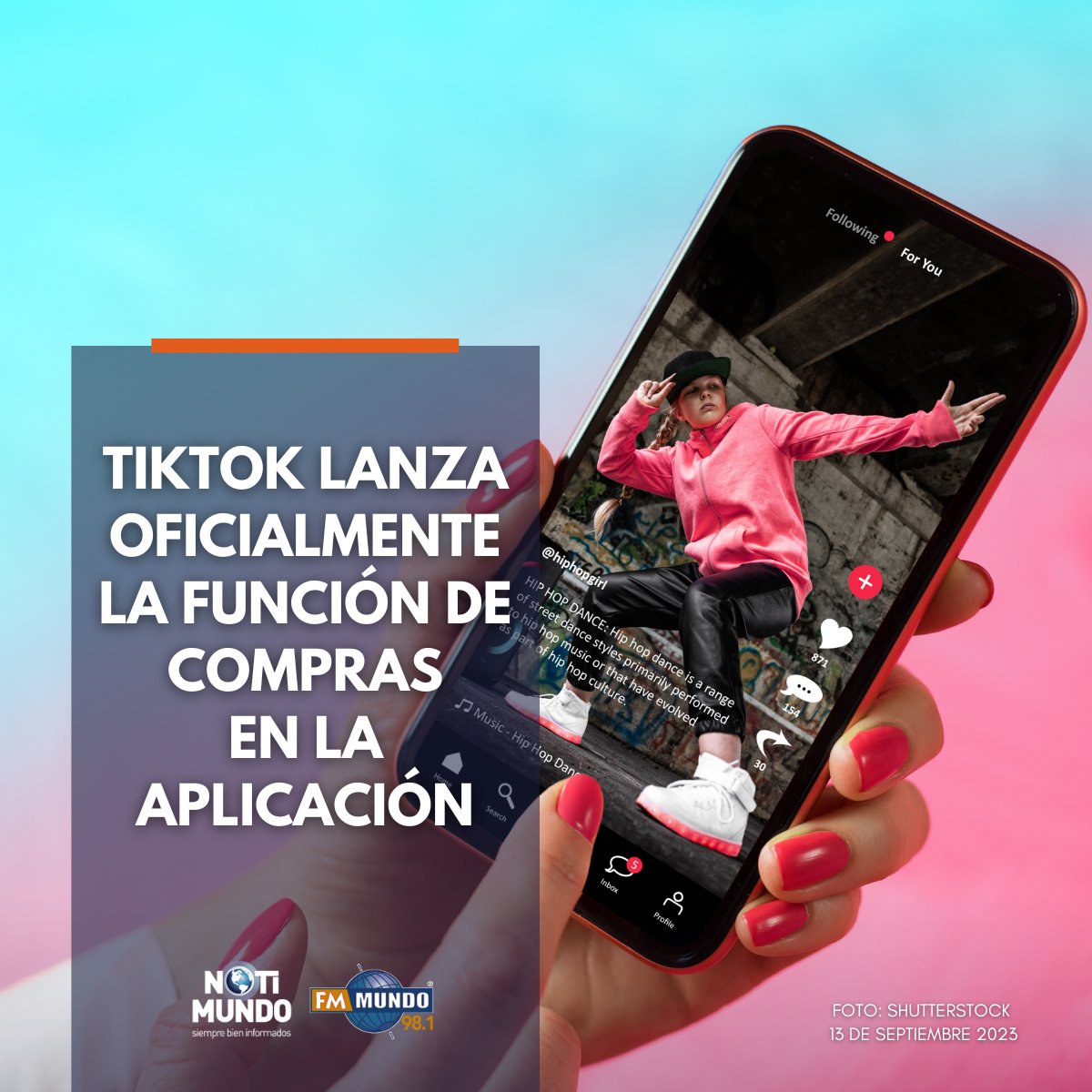 fmmundo's tweet image. 🛒 ¡#TikTok lanza compras en línea en EE. UU.! 🌟 
Una experiencia de compra emocionante con acceso a videos, compras en vivo y productos increíbles. 

💃🇺🇸 #TikTokShop #ComprasEnLínea
Lee la nota completa aquí: instagram.com/p/CxI2BpYODh0/