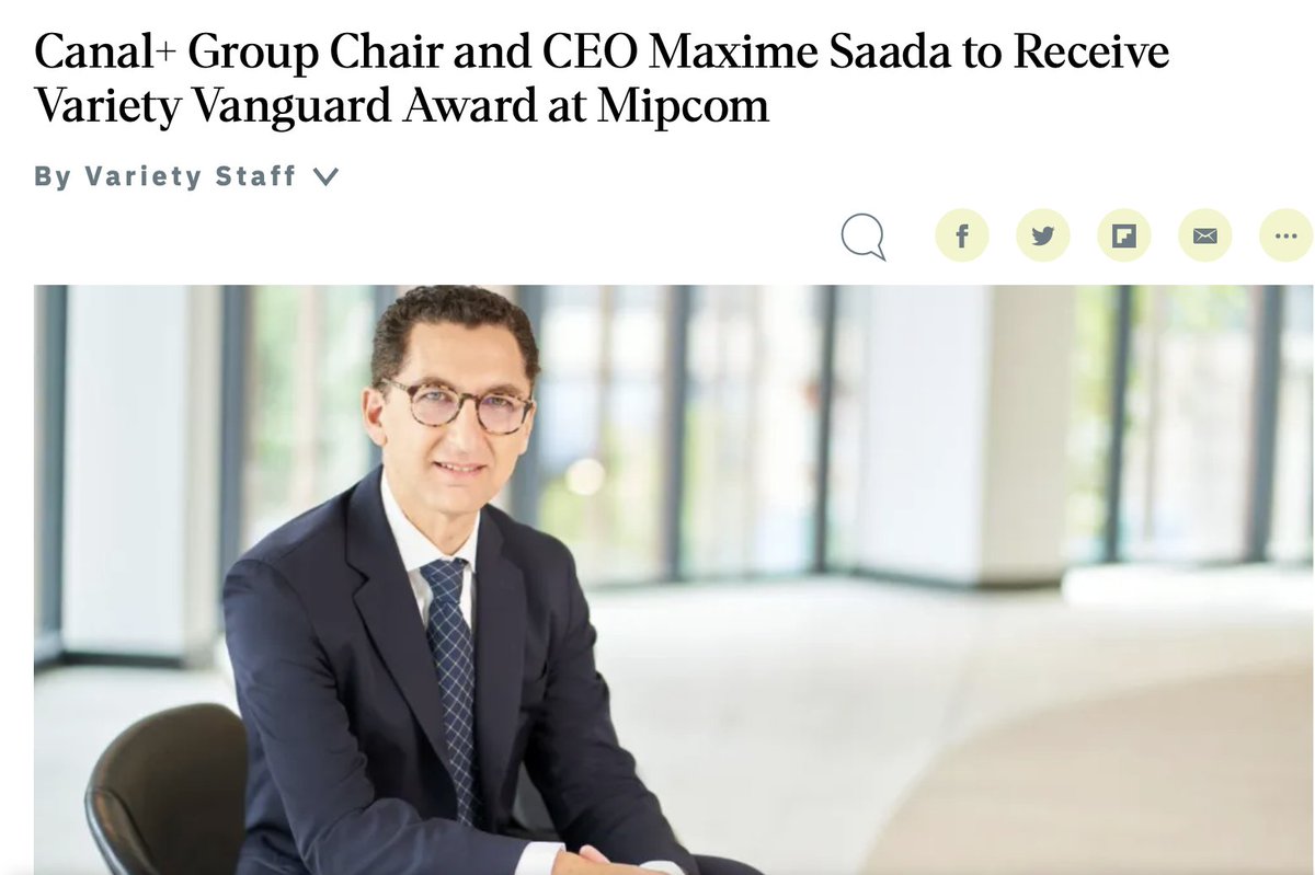 mgarner40's tweet photo. Congratulations to @maxsaada on becoming this year’s well-deserving recipient of the @Variety Vanguard Award, which he will receive at #MIPCOM #CANNES.

I cannot wait to attend &amp; exchange congrats in-person! https://t.co/Y2dWdfwQPJ

#AENbuzz #MIPCOM2023 #LeadershipMatters https://t.co/fhFMwogdkc