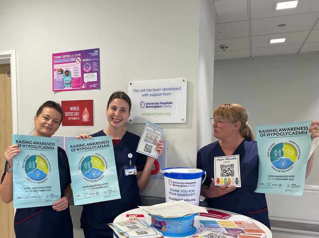 Staff at Good Hope Hospital have been supporting @HypoAwareness week. #HypoAwarenessWeek