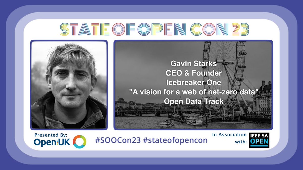 Watch @agentGav CEO & Founder of @IcebreakerOne discuss 'A vision for a web of net-zero data' at State of Open Con 23 #SOOCon23 #opensource #OpenData ow.ly/Y2jf50NcGbm