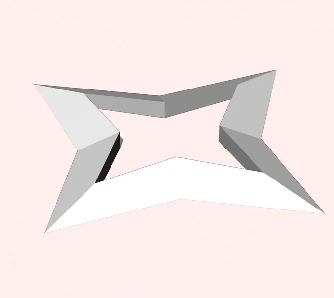クリスタで素材登録できるように慣れないblenderでかなたそスターを作ってたらこんな時間。これでかなたそ描く時困らない。 