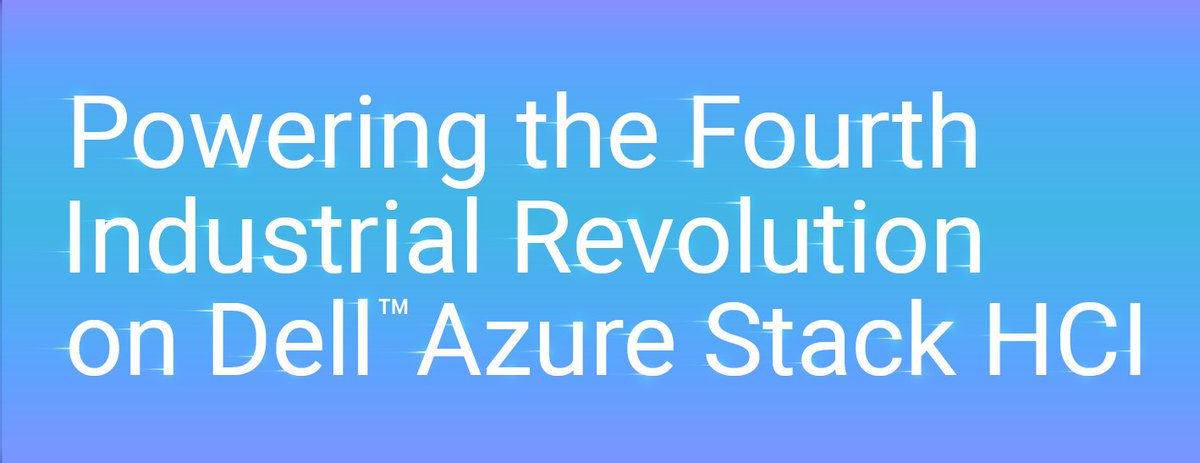 Mackintosh1971's tweet image. Empower Manufacturing with Dell™ Azure Stack HCI for a More Flexible, Efficient Factory of the Future. Key Transformation forces in Manufacturing.
#Dell #AzureStack #HCI #manufacturing #iwork4dell
