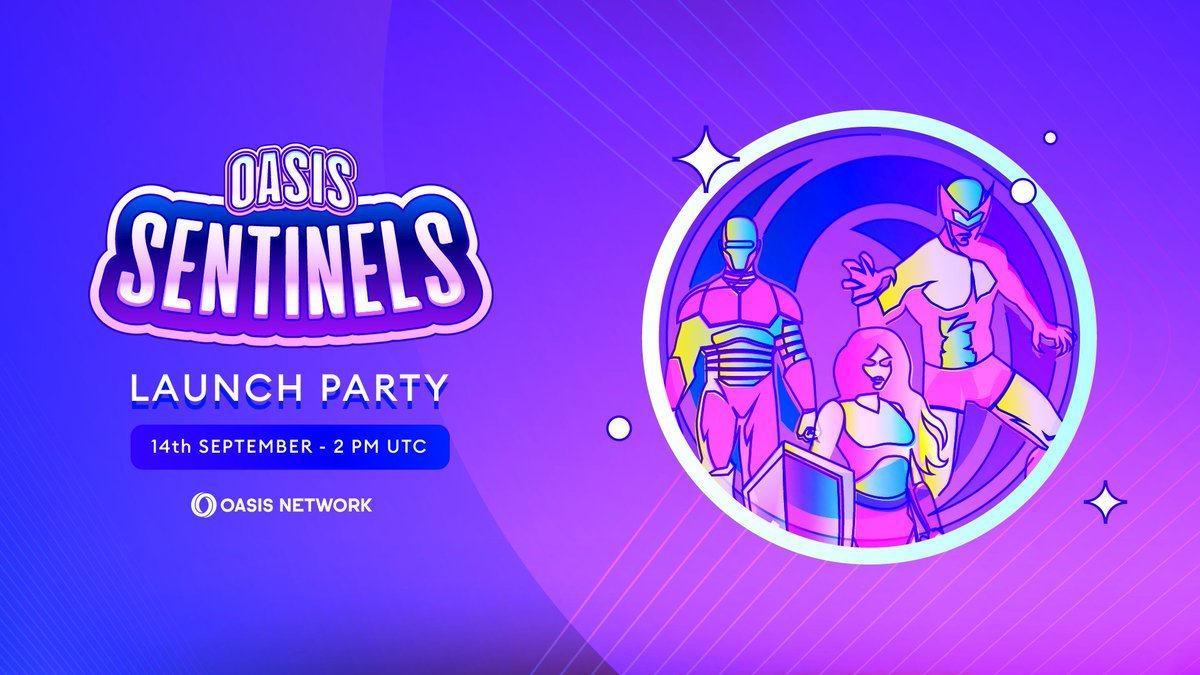 OasisProtocol's tweet photo. Cheers to the launch of the Oasis Sentinels Ambassador Program!

Join us for the launch party tomorrow at 2PM UTC — streaming here

🗣️ with @rubyto (@fuel_network), Mare (Serbia), Marvin (Germany), Izzy (Nigeria), and the Oasis Team

Register at https://t.co/VlDAeO1sqW https://t.co/MWSKHmVn66