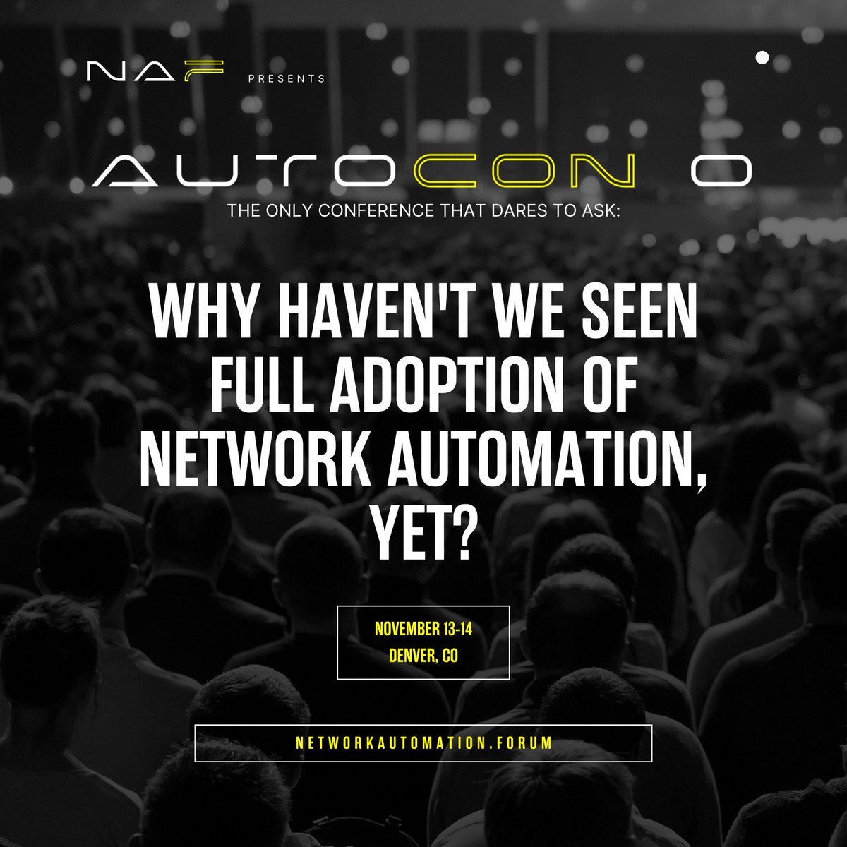 Drew & Ethan from the Packet Pushers will be at the Network Automation Forum's AutoCon 0 event. We'll be attending sessions & recording content as media partners. Join us on Nov 13+14 in Denver! Event is expected to sell out. Register here: bit.ly/3LpQVOv