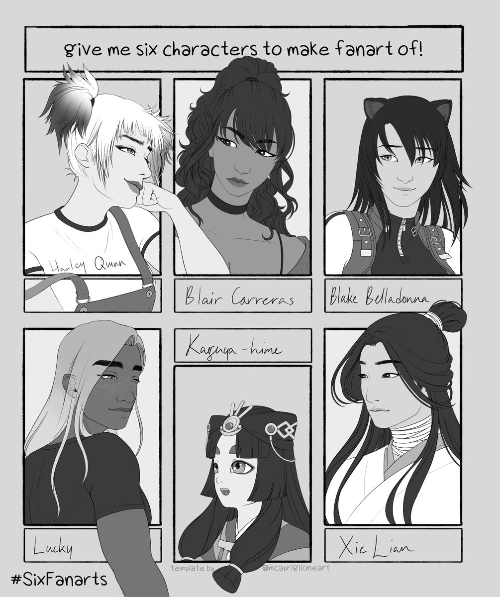 vysov_'s tweet photo. y'all remember the #SixFanarts thing? i finally did! special mentions to #KazRowe and #CaezHel for their wonderful characters blair and lucky respectively https://t.co/p3kknZlvs7