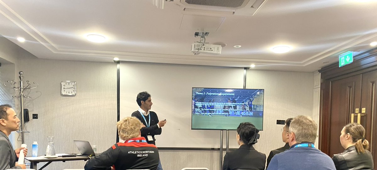 Saadalshamari6's tweet image. Had a great chance to present our study @sshapiro44 The role of team marketing managers in enhancing professional Football league attendance in Qatar at the #EASM conference
#EASM2023 #Qatar #QSL #Qnbfb @UofSC_HRSM @QUCED @QUResearch @QU_News @EASMBoard