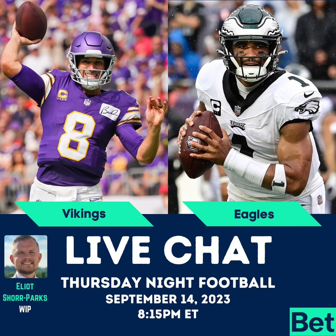Eliot Shorr-Parks on X: 'Going to be hosting a chat on @betqlapp during the  #Eagles game tomorrow. Come join and talk throughout the game #