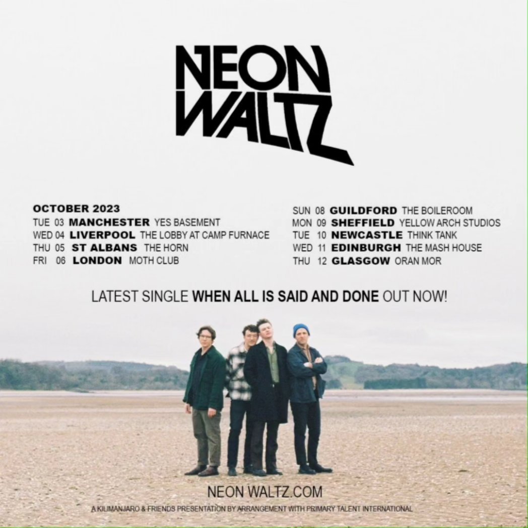 Very happy to announce we'll playing live at The Quay Sessions on <a href="/BBCRadioScot/">BBC Radio Scotland</a> next Wednesday 20th Sept. 

We'll be playing songs off the new album so worth tuning in. 

Give the post a like and a retweet then get to your beds. 

Night. X