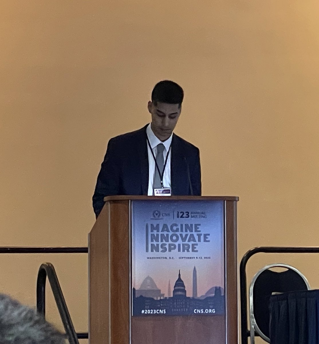 bsmayor98's tweet image. Fantastic time presenting at #CNS2023 in Washington DC! Couldn’t have done it without the support of the @NWHNeurosurgery team! @ZuckerSoM