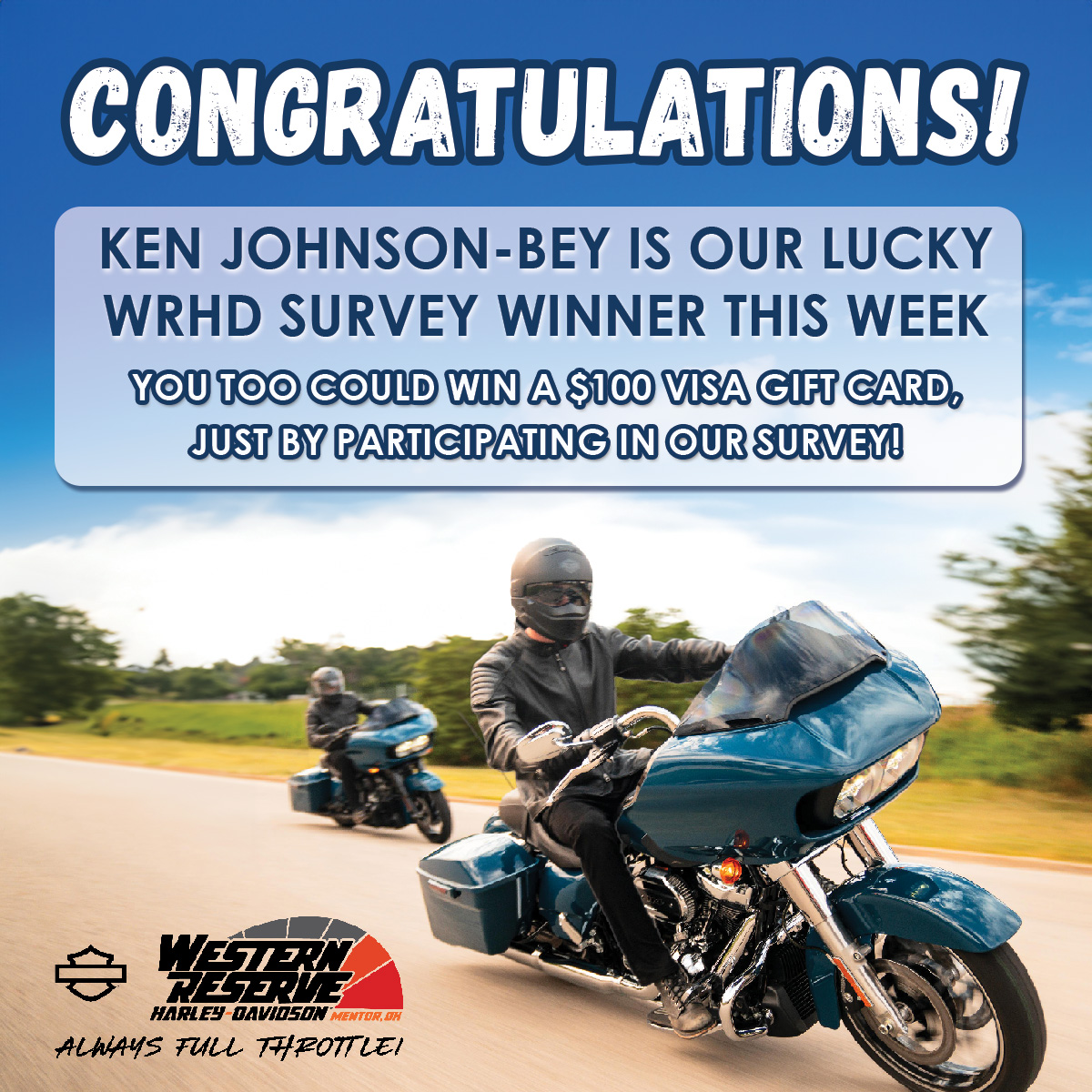 WRHD's tweet image. Thank you to everyone who has participated in our survey, so far! We appreciate your responses very much and look forward to hearing from even more people, during our month long survey. 😎

Give us your input! Follow the link in our bio.