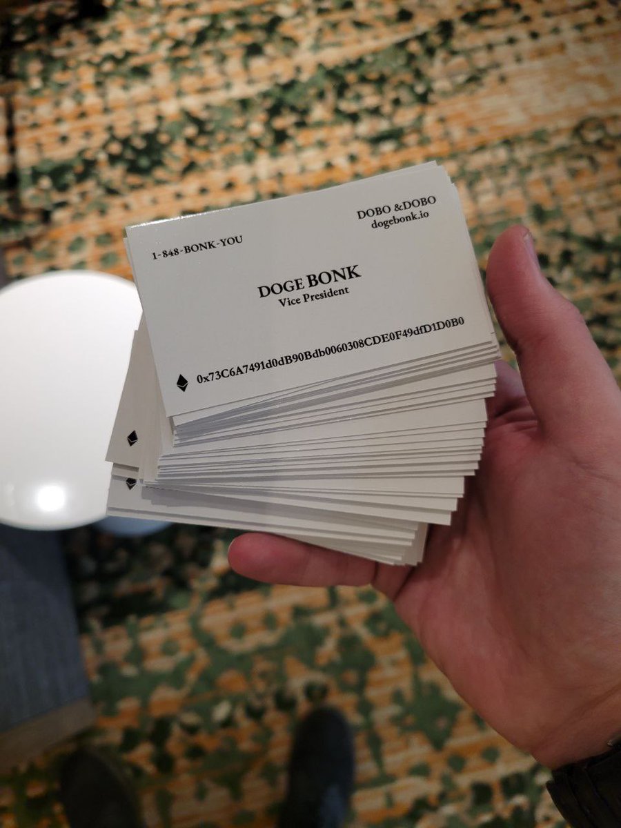 1 848-BONK-YOU

No other coin have a phone hotline. No other community is thinking outside the box and as autistic as much as $dobo.

No, just « aha so random » is a 14yo girls tumblr catchphrase, not creativity. #dogebonk always has been the #memecoin of true creatives.  Join :)