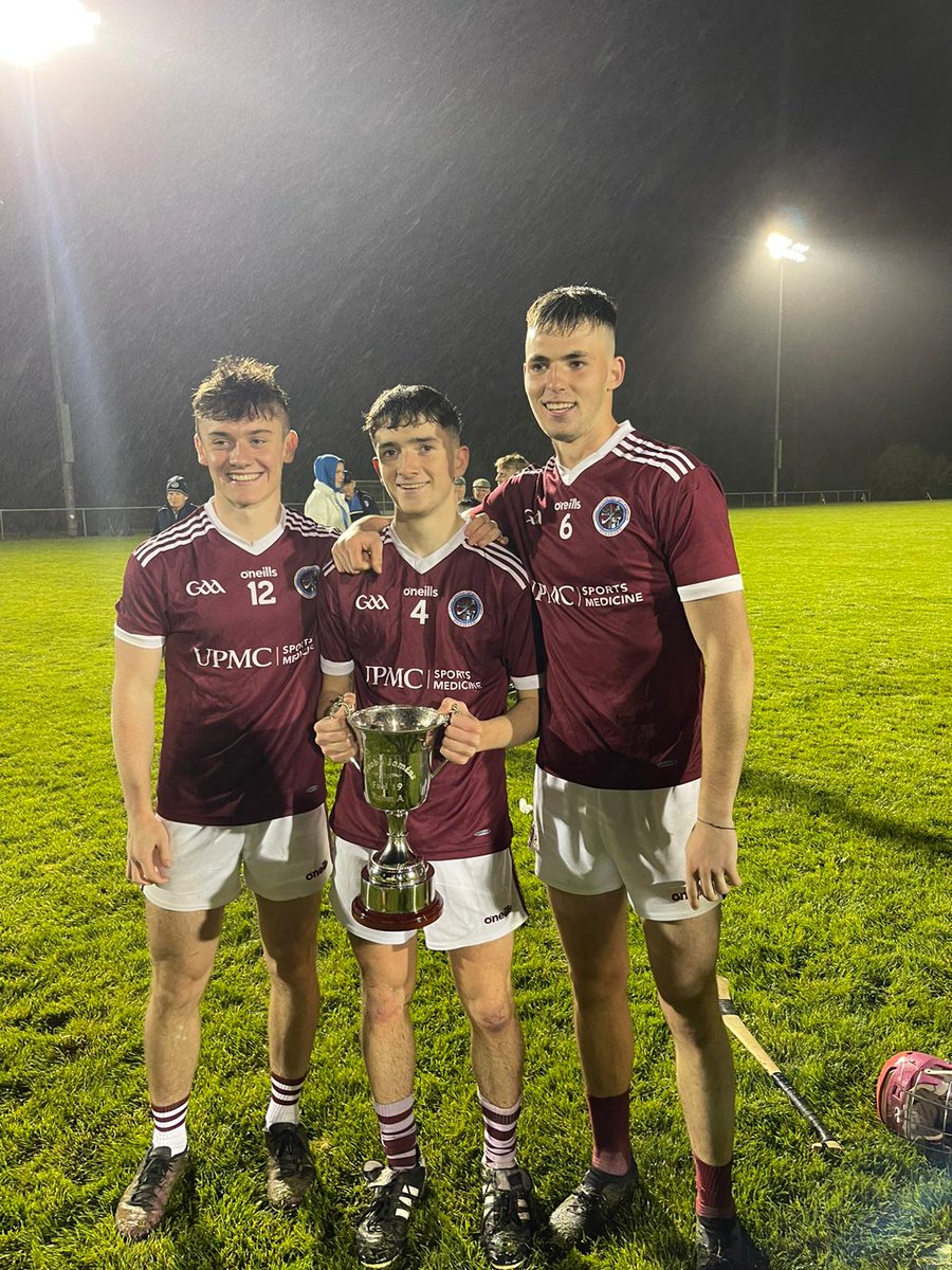 JohnMaryKeane's tweet photo. Childhood friends Sean Keenan, Johnny Keane and Kevin Moore after winning the U19 Roinn A county final tonight in Dunmore against The Village @DicksboroGAA https://t.co/zl2Ma72Ji6