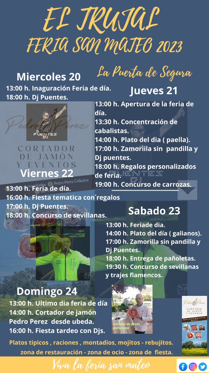 ELTRUJAL's tweet photo. FERIA SAN MATEO.
EL TRUJAL.
LA PUERTA DE SEGURA (Jaén) https://t.co/8uiWDXFoWy