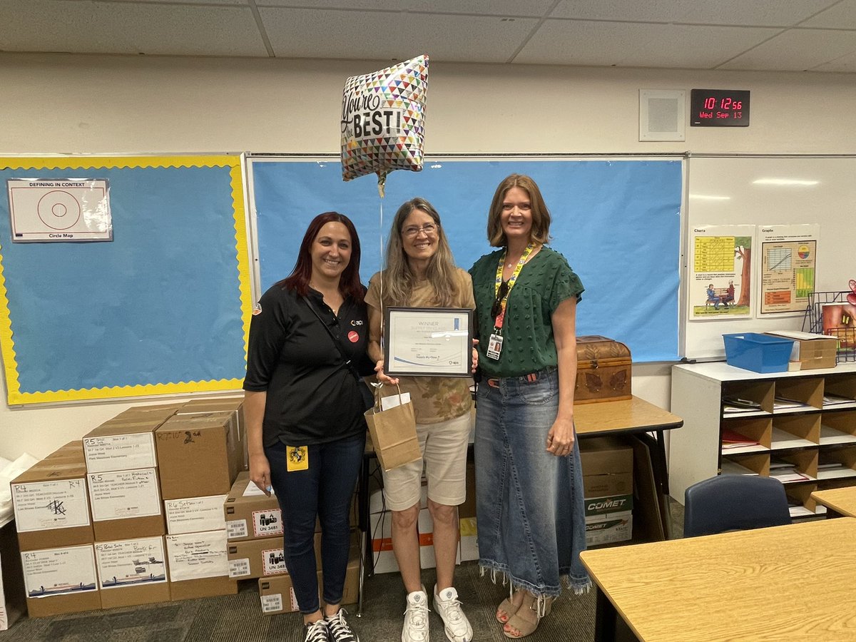 Congratulations Mrs.West on winning a $500 grant from APS to help fund your classroom!! Your students will be enjoying new STEAM opportunities in the near future! #APS #SupplyMyClass