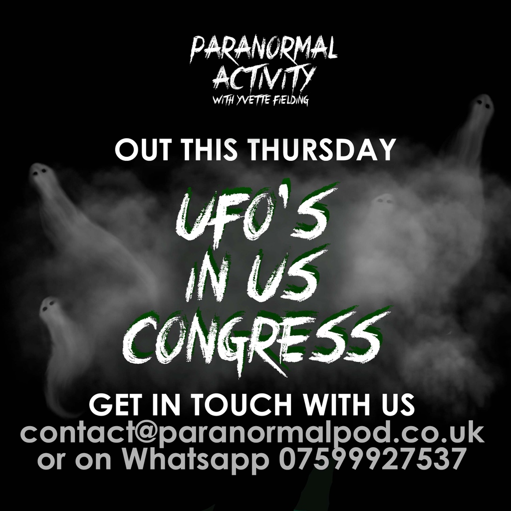 Coming tomorrow!!!!! 

That's right, we're going over the recent discussion on UAPs and UFOs in US Congress with the fabulous <a href="/radioglen/">Glen Hunt</a> 👽️

Are you a believer? 

If not.. maybe we can change your mind.. listen at podfollow.com/ghosts!